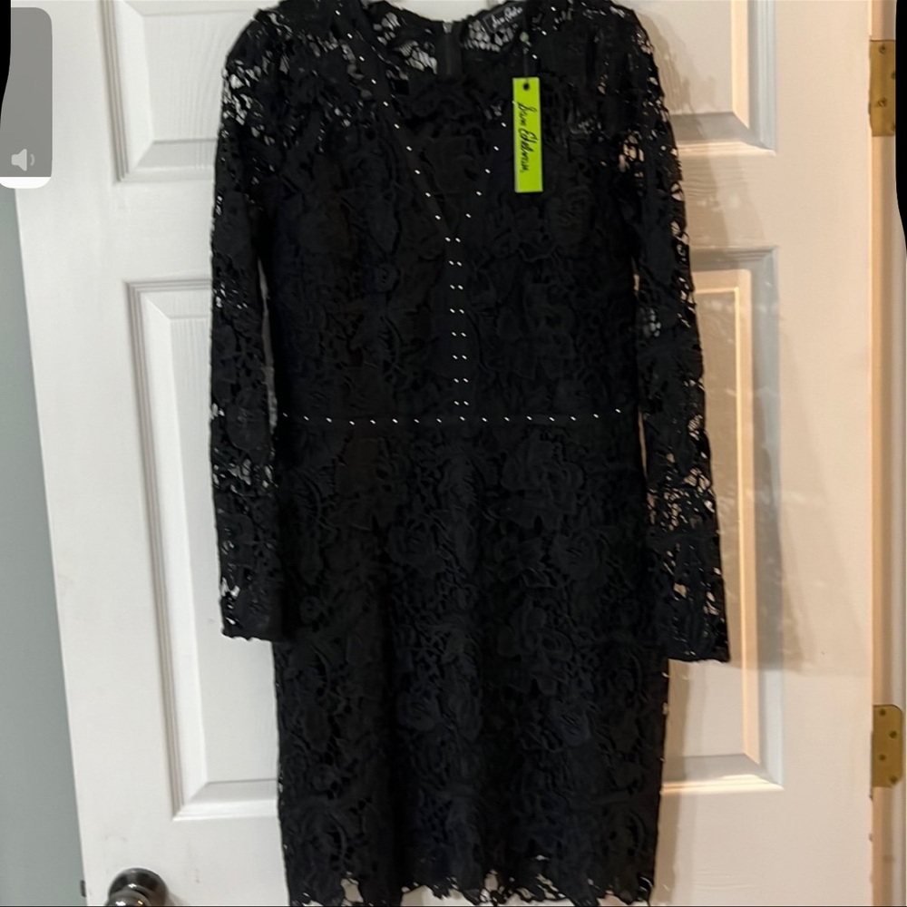 MWT-Sam Edelman Black Embellished Cut Out Dress
